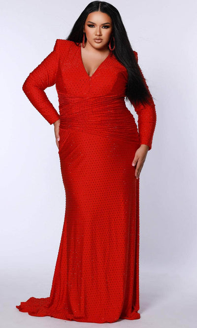 Johnathan Kayne for Sydney's Closet JK2519 - Beaded V-neck Evening Gown Mother of the Bride Dresses