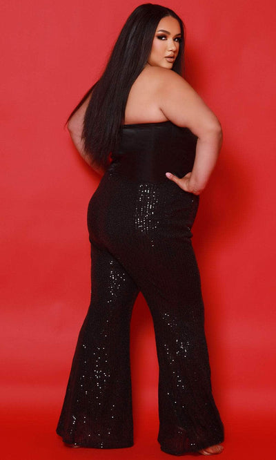 Johnathan Kayne for Sydney's Closet JK2520 - Fitted Jersey Evening Gown with Slit Formal Pantsuits