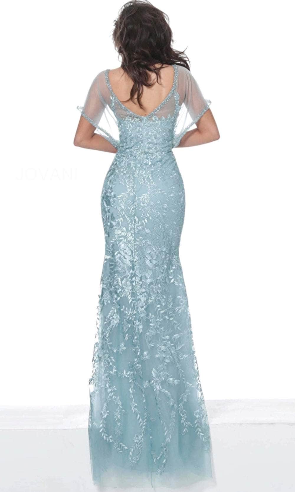 Jovani 04458 - Embroidered Illusion Formal Dress Mother of the Bride Dresses