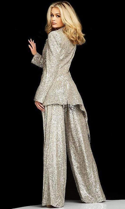 Jovani - 04904 Shiny Loose Two Piece Pantsuit Special Occasion Dress