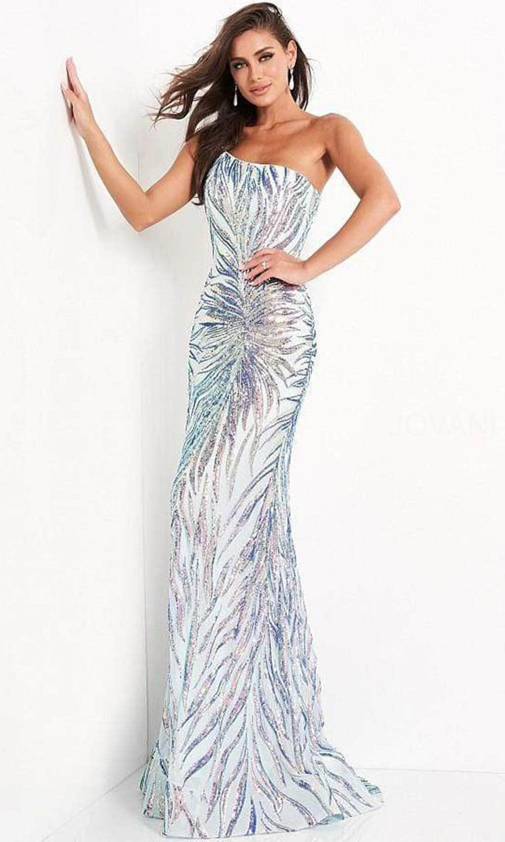 Jovani 05664 Sequined Prom Dress