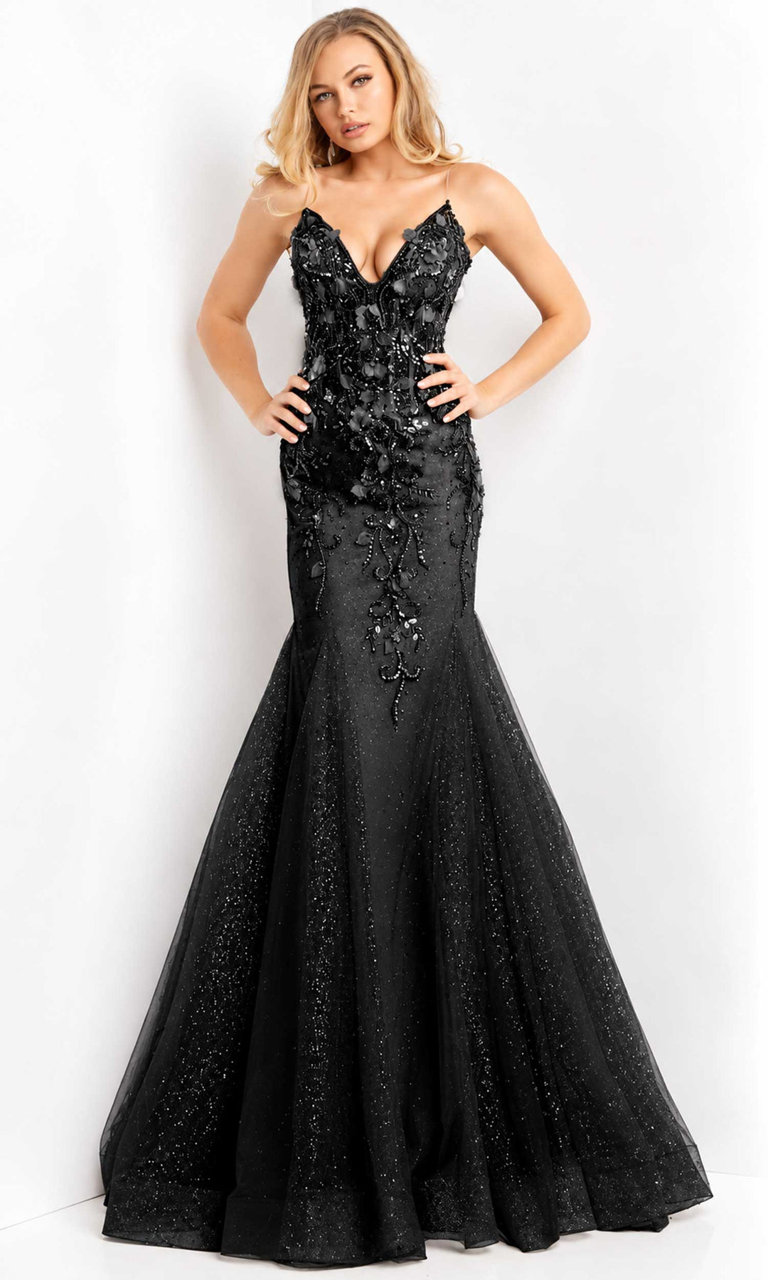 Jovani 05839 - Embellished Mermaid Prom Dress