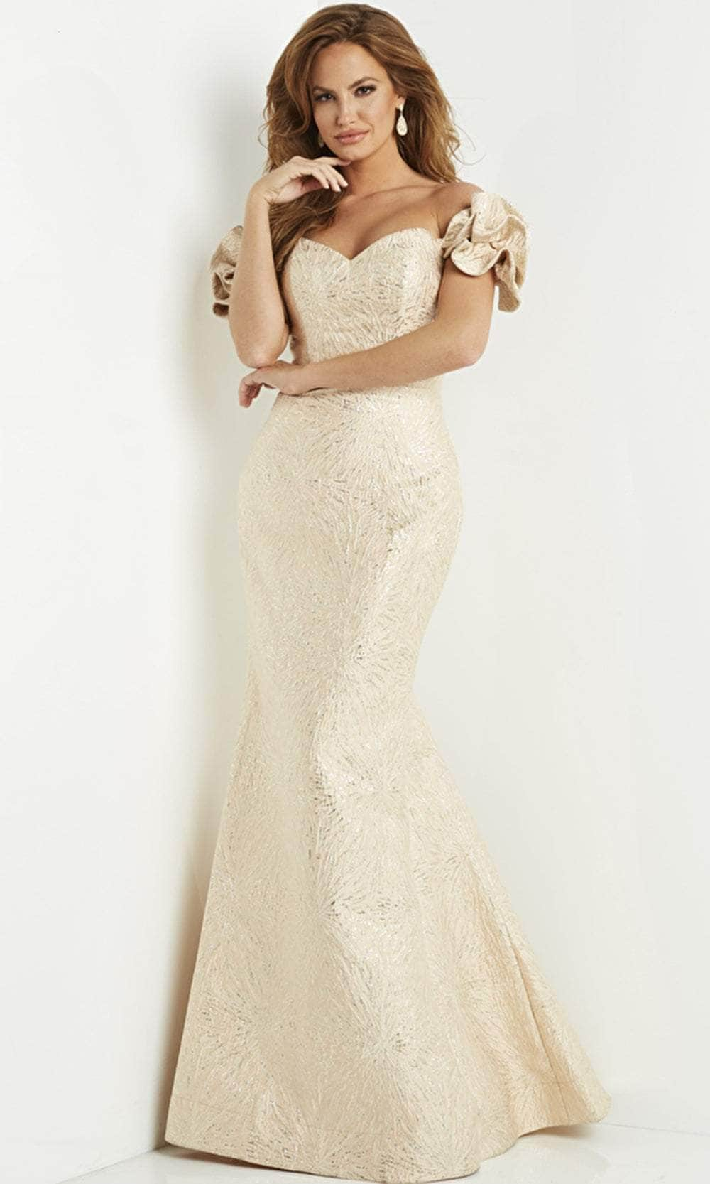 Jovani 07154 - Off Shoulder Mermaid Evening Dress Evening Dresses