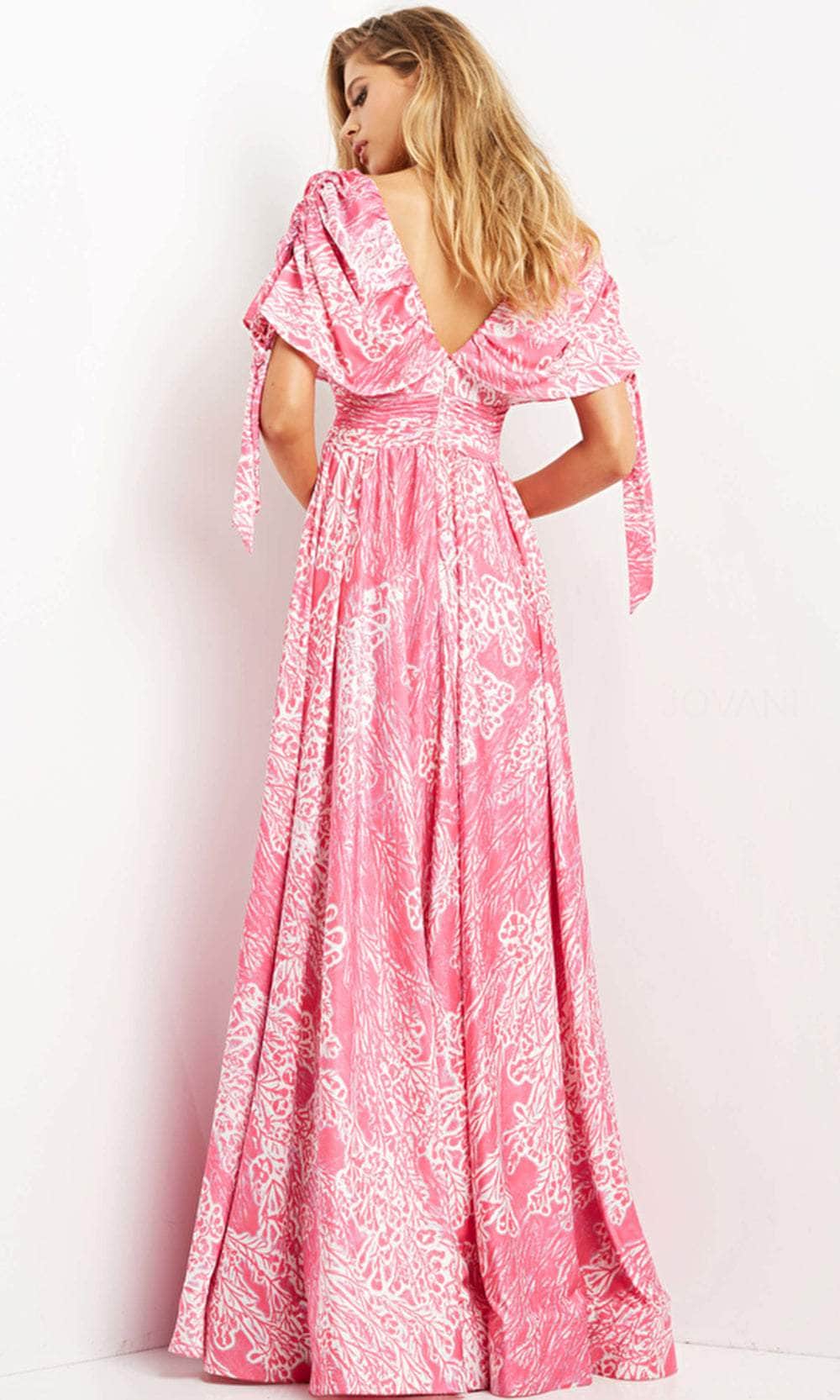 Jovani 07586 - Deep V Neck Maxi Evening Dress Evening Dresses
