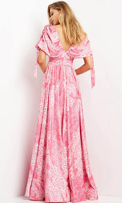 Jovani 07586 - Deep V Neck Maxi Evening Dress Evening Dresses