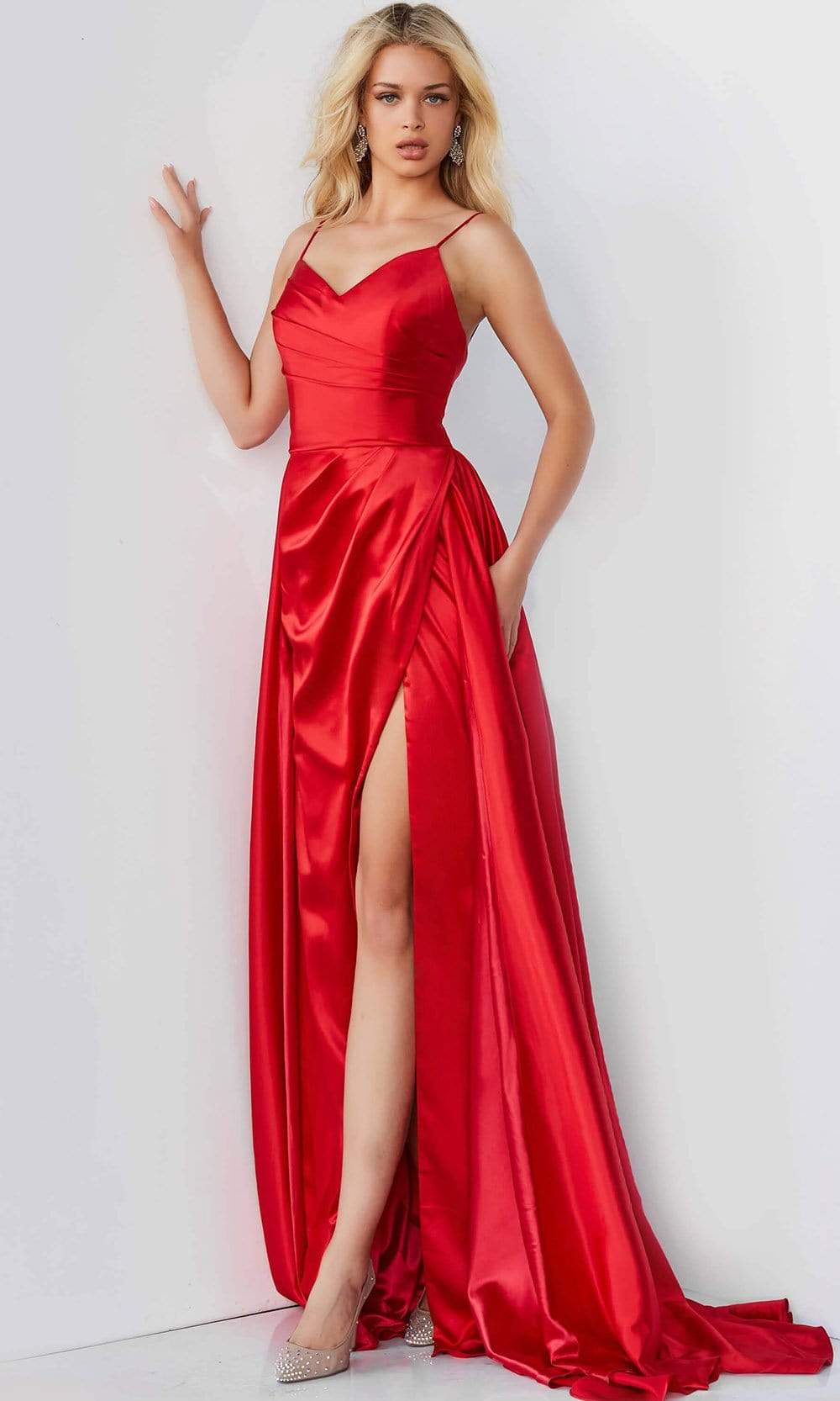 Jovani - 07800 Spaghetti Strap Overskirt Gown Special Occasion Dress