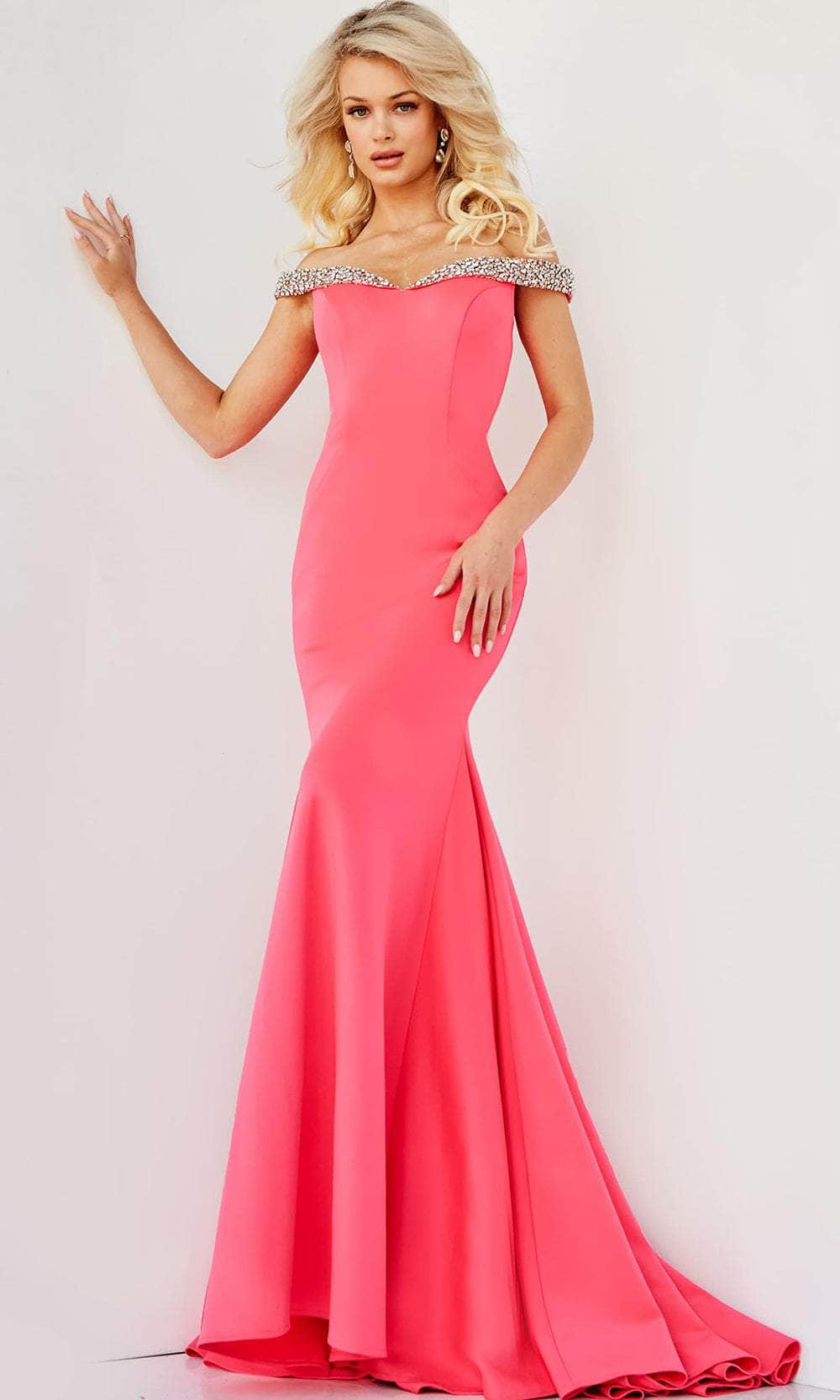 Jovani 08436 - Jewel Off Shoulder Prom Dress Special Occasion Dress