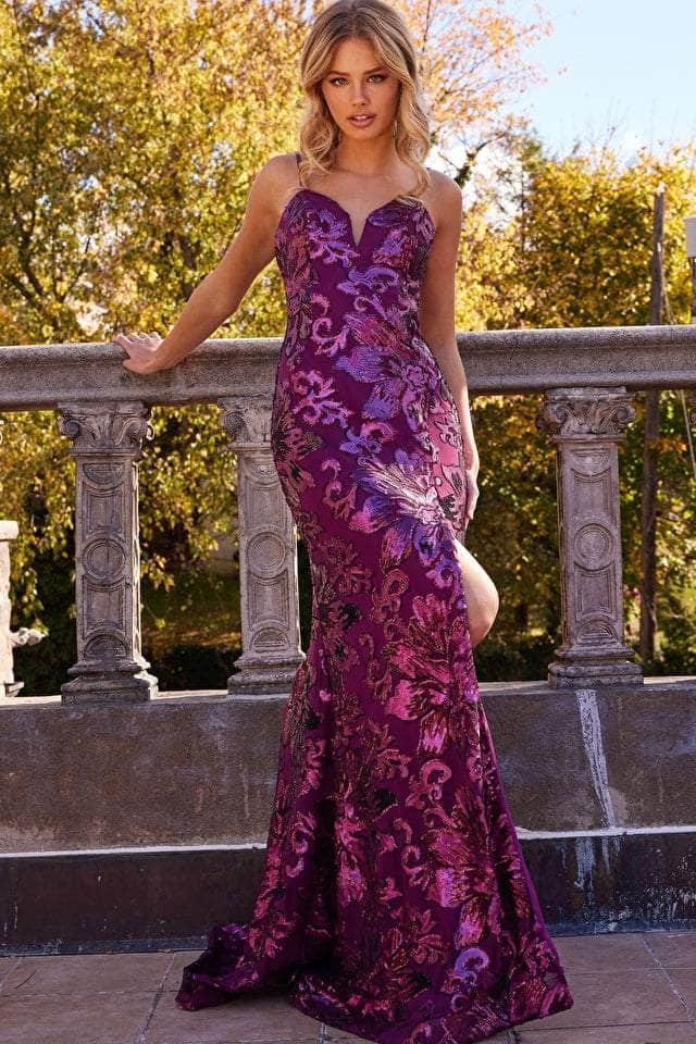 Jovani 08459 - Sequined Sweetheart Prom Gown Prom Dresses