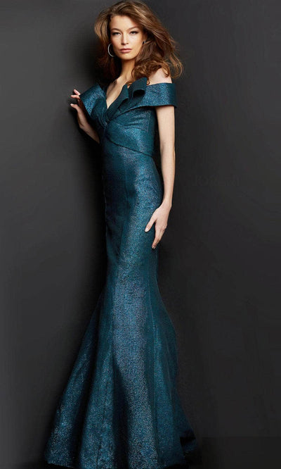 Jovani 08654 - Metallic Mermaid Evening Gown Evening Dresses