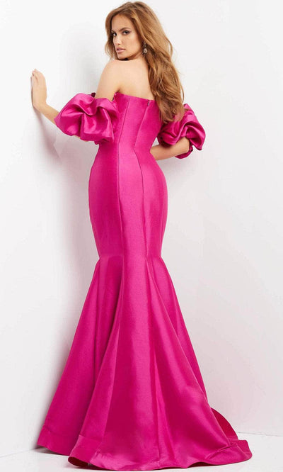 Jovani 09031 - Puff Sleeve Off Shoulder Evening Dress Special Occasion Dress