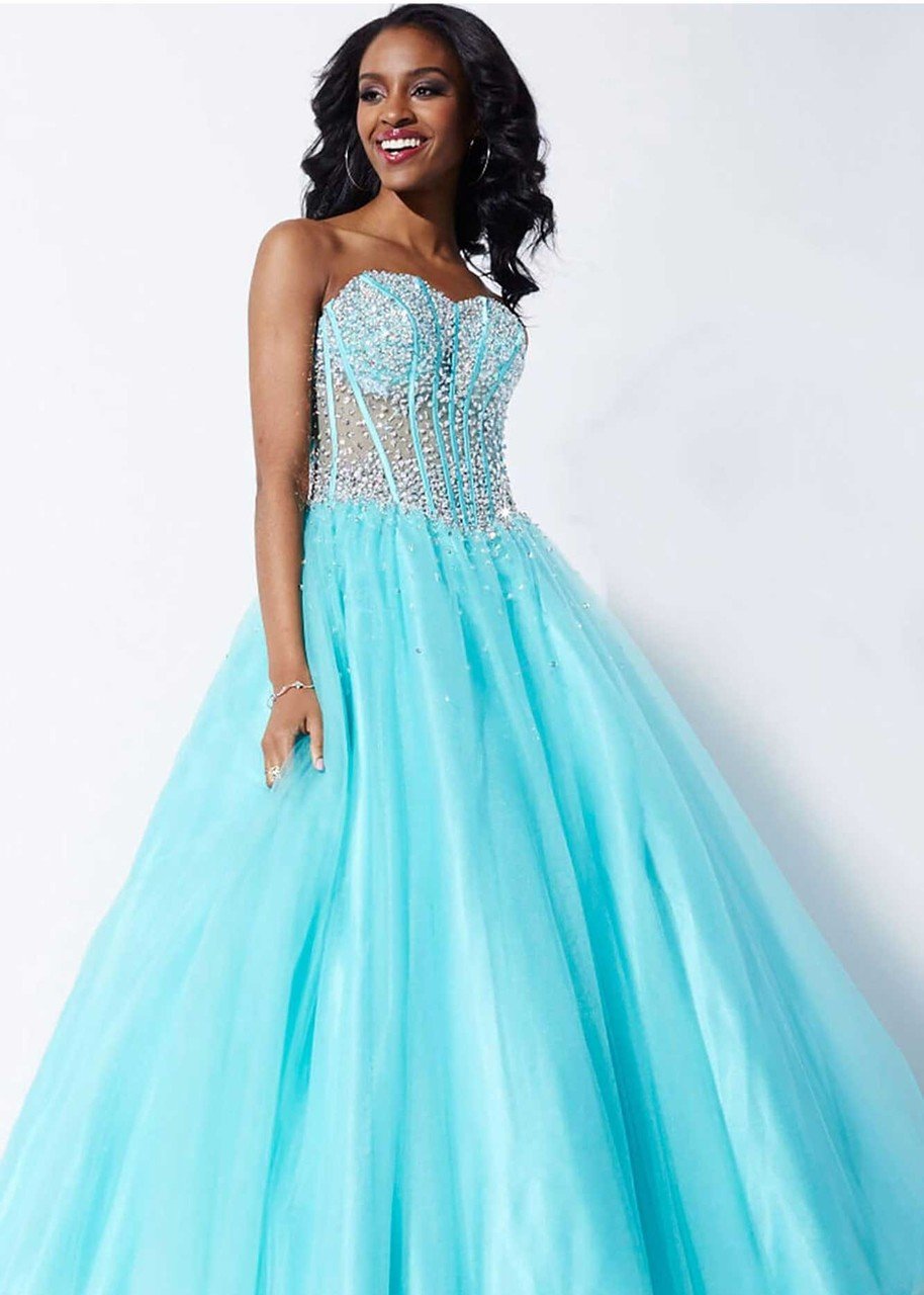 Jovani 1332 Beaded Corset A Line Prom Dress