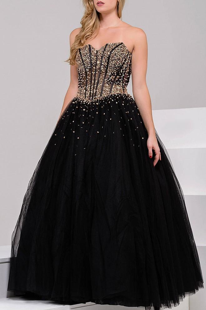 Jovani 1332 Beaded Corset A Line Prom Dress