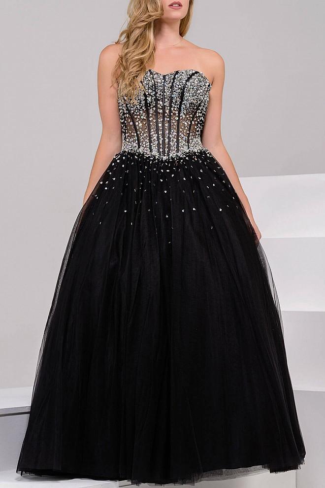 Jovani 1332 Beaded Corset A Line Prom Dress