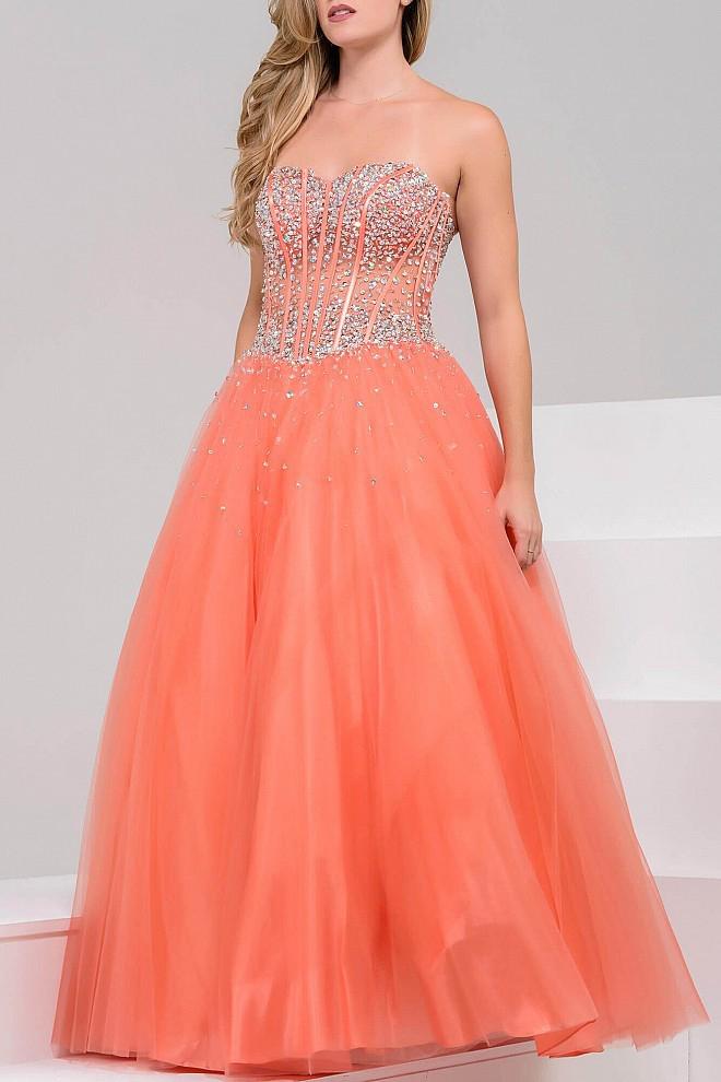 Jovani 1332 Beaded Corset A Line Prom Dress