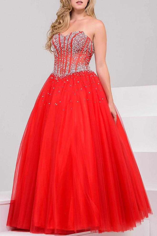 Jovani 1332 Beaded Corset A Line Prom Dress