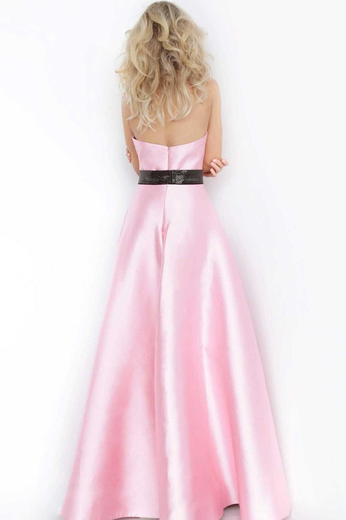 Jovani 1799 - Strapless Mikado Jumpsuit