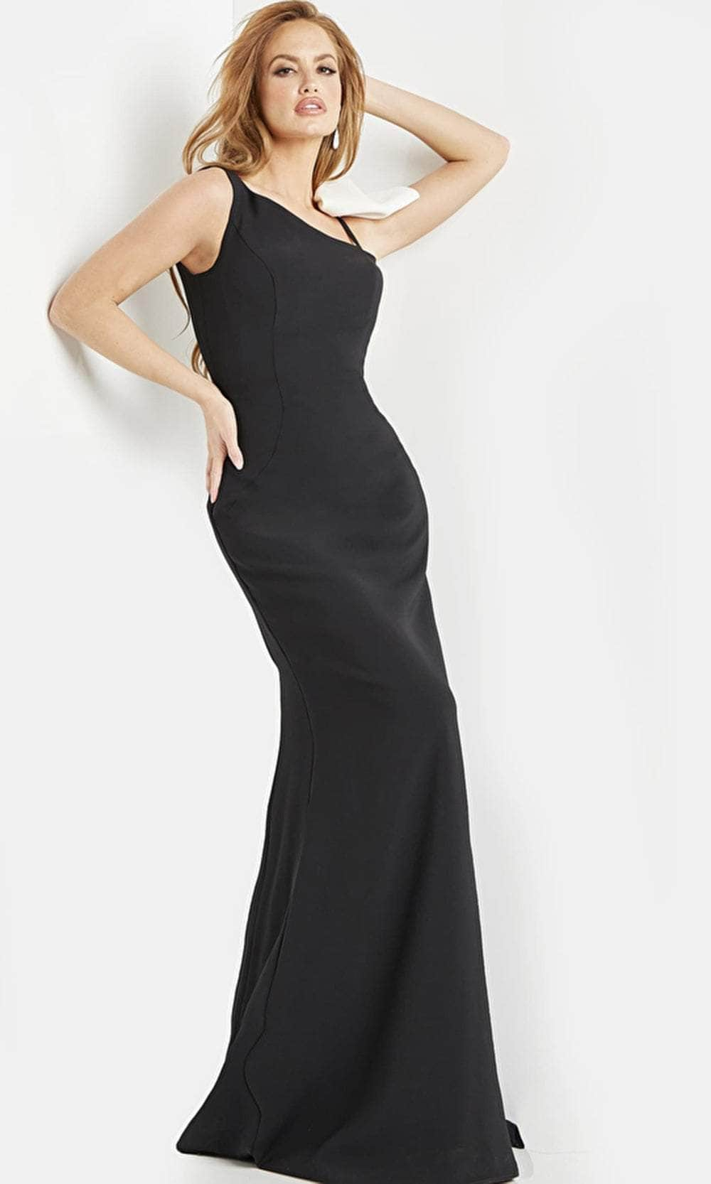 Jovani 220450 - Asymmetric Sheath Evening Dress Evening Dresses