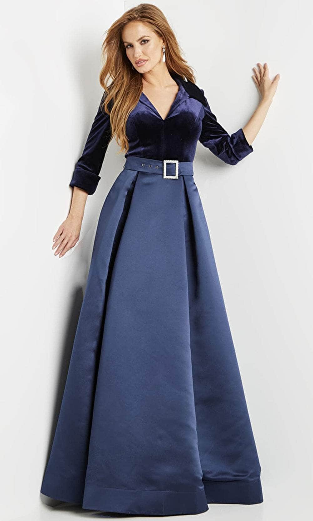 Jovani 22563 - Satin Skirt Evening Dress Evening Dresses