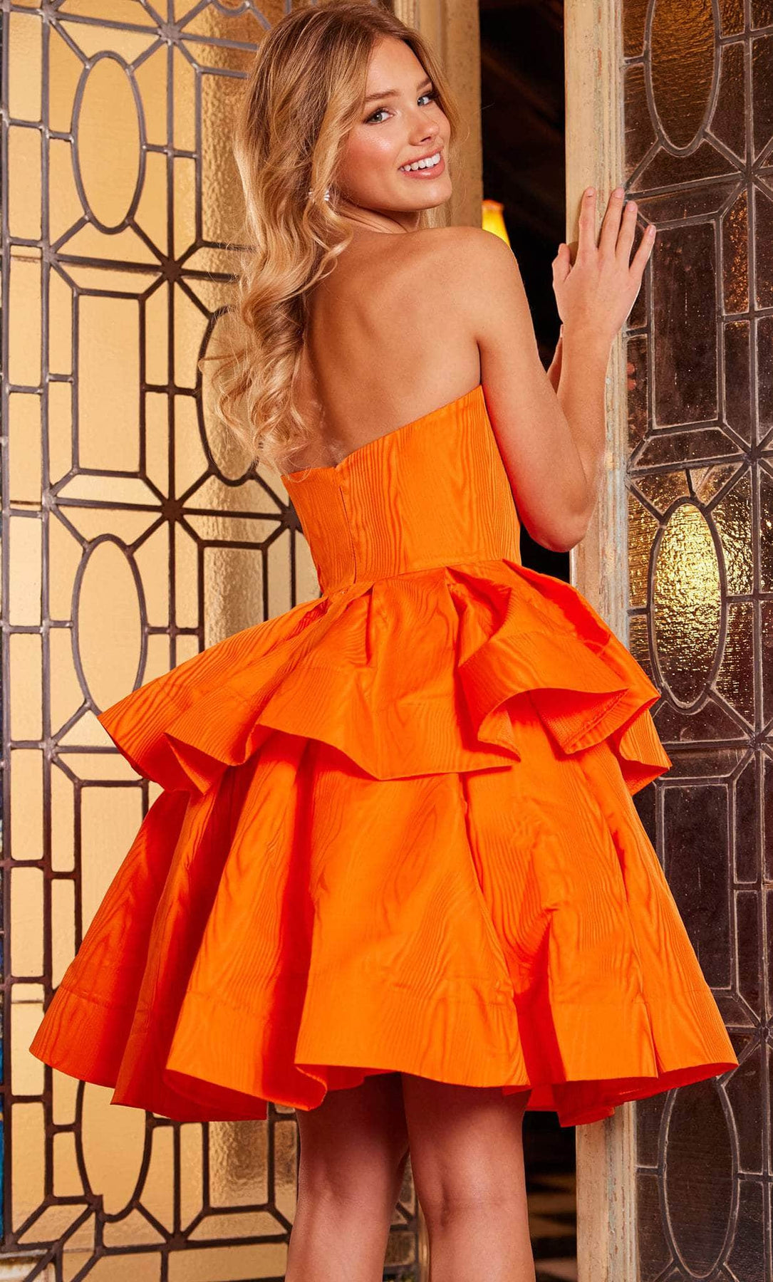Jovani 22920 - Straight Across Layered Cocktail Dress Special Occasion Dress