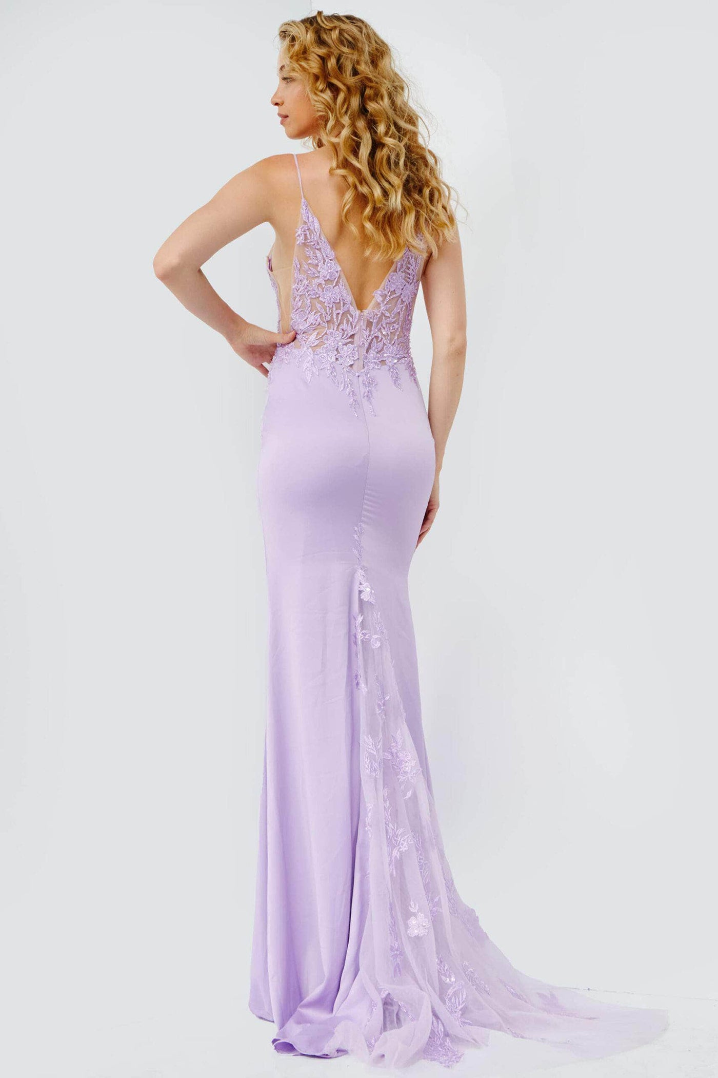 Jovani 23124 - Embroidered Bodice Prom Dress Prom Dresses