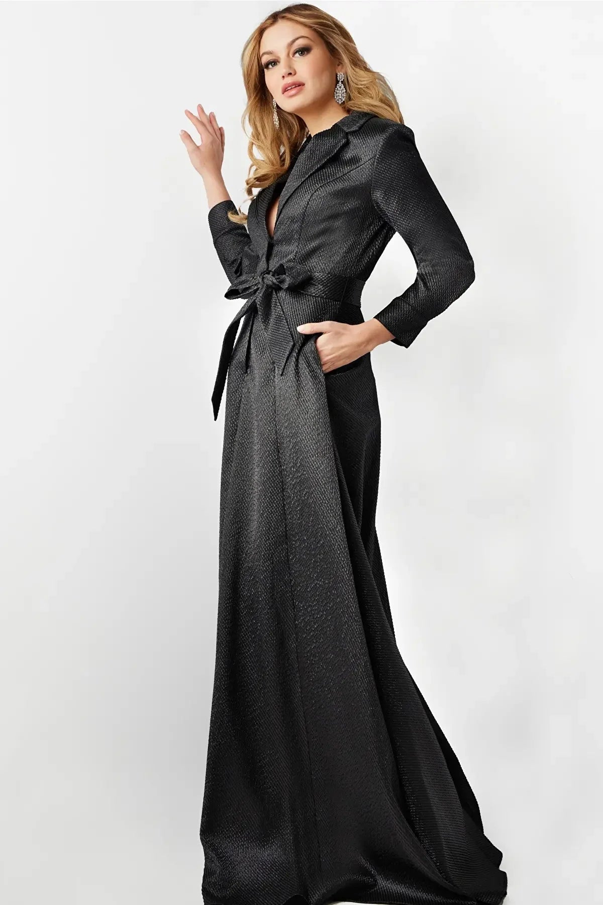 Jovani 23179 - Tie Waist Evening Dress Mother of the Bride Dresses