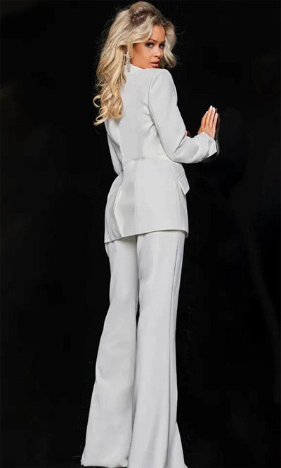 Jovani 23336 - Plunging V-Neck Two-Piece Pant Suit Formal Pantsuit