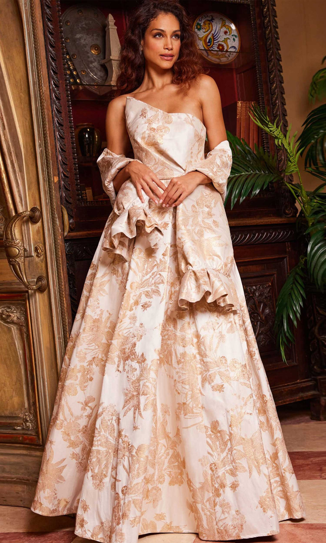 Jovani 23625 - Floral Print Dress