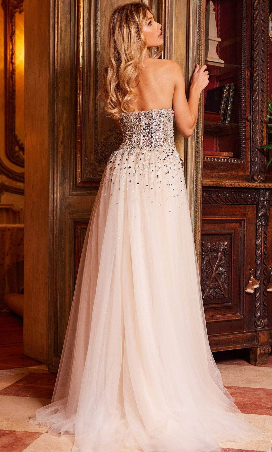 Jovani 23712 - Beaded Corset Bodice Prom Gown Prom Dresses