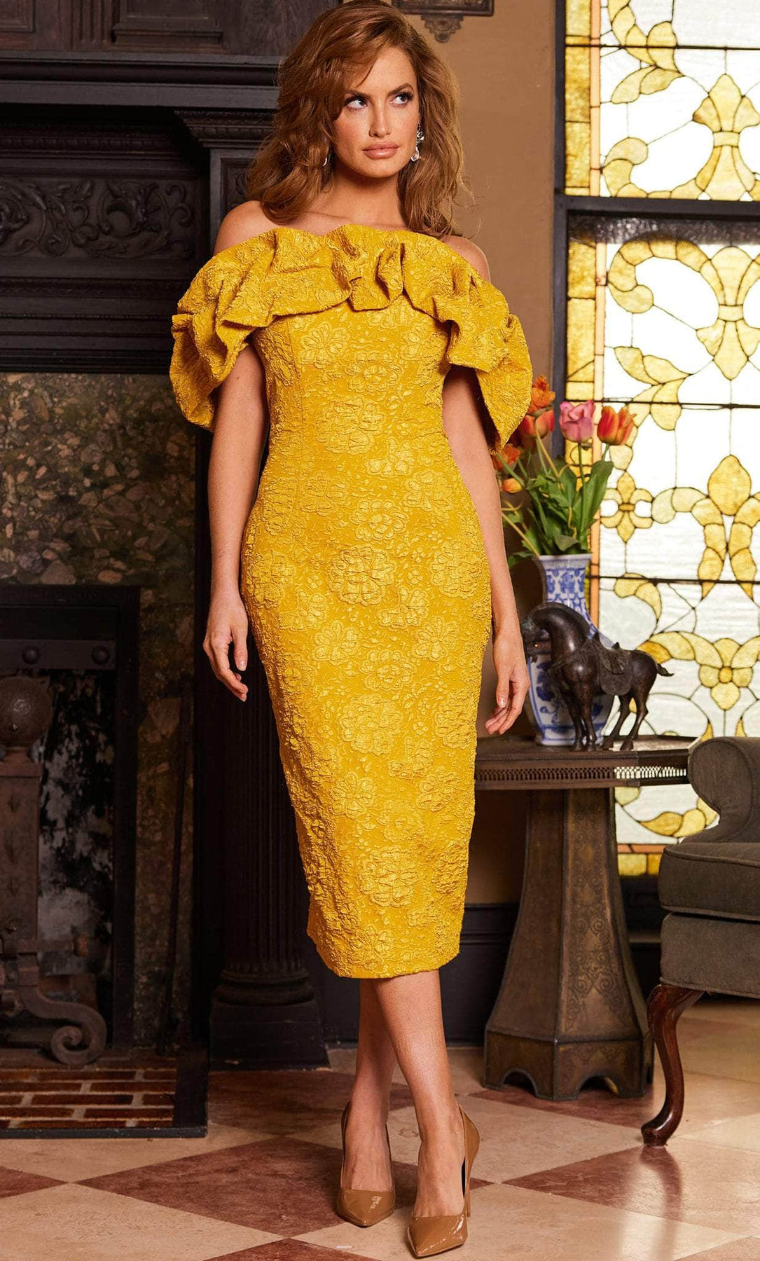 Jovani 23848 - Tea Length Dress