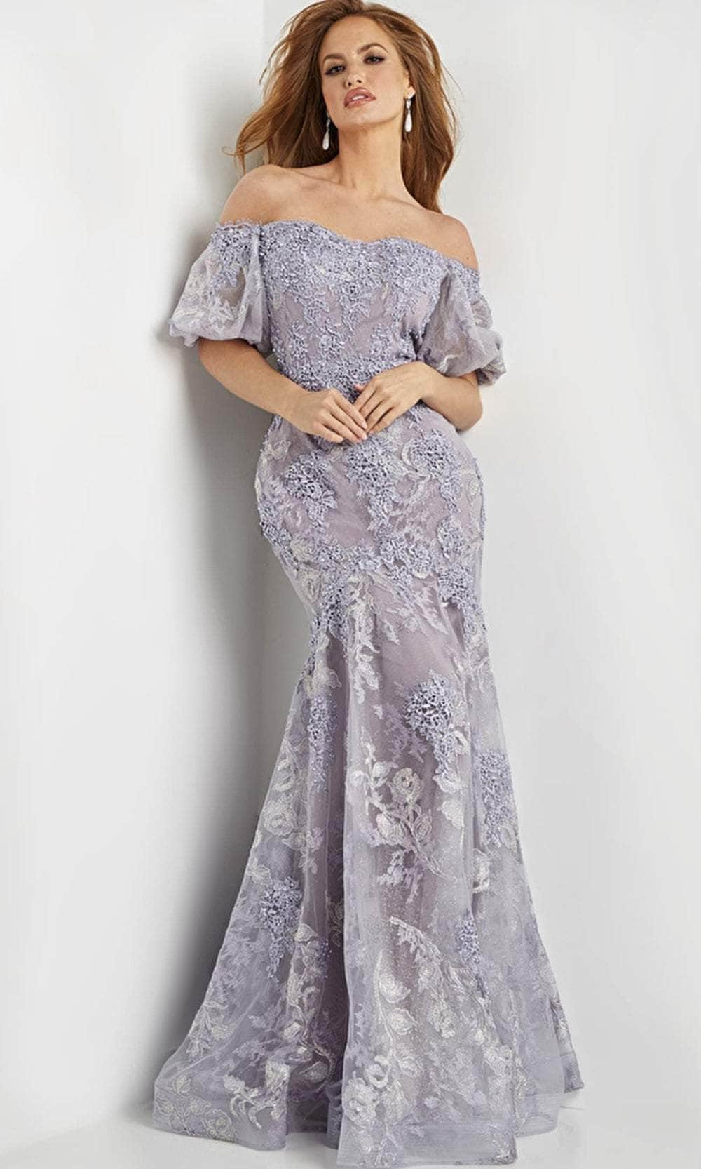 Jovani 24003 - Off Shoulder Lace Evening Dress Evening Dresses