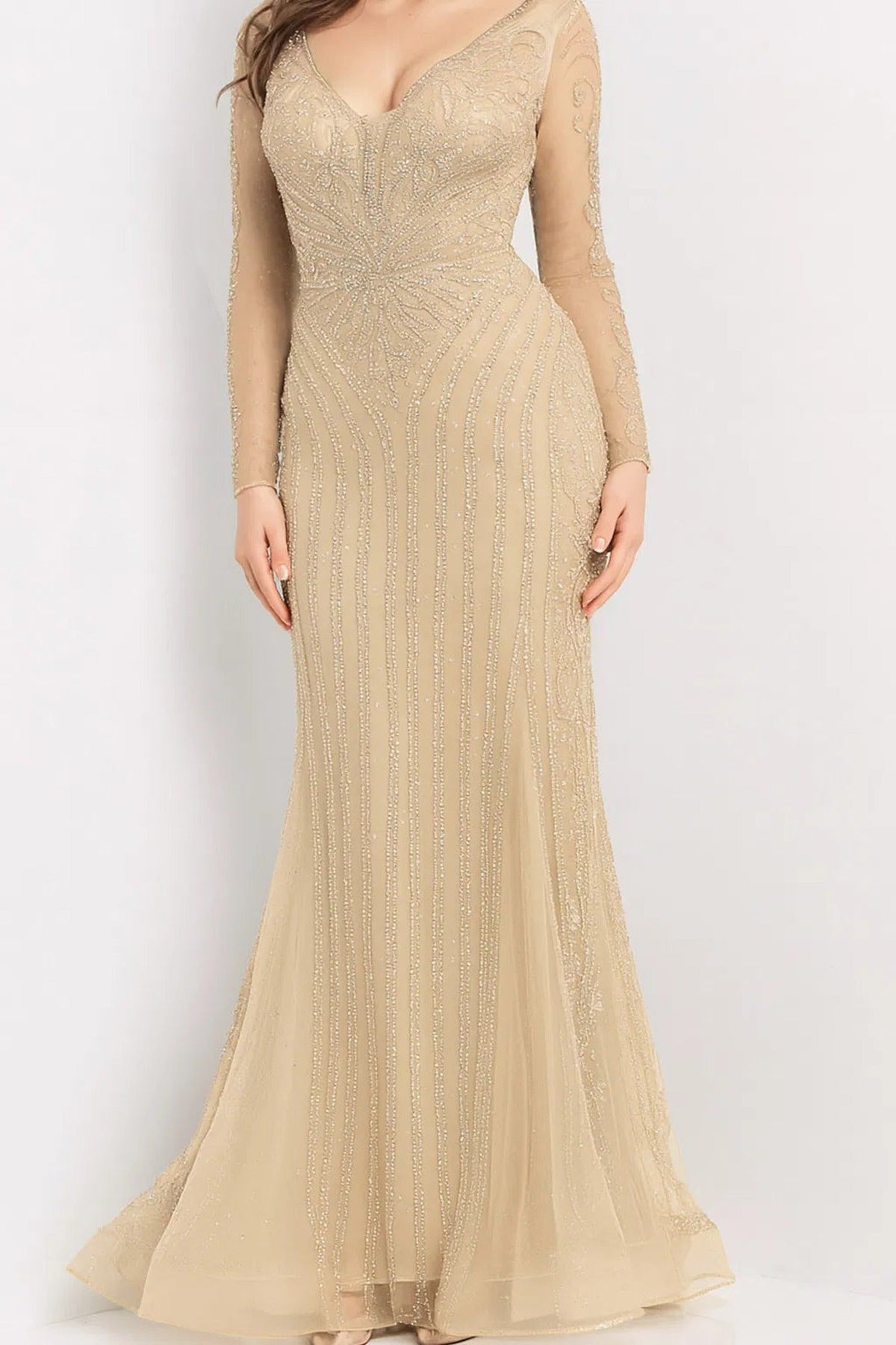 Jovani 24236 Bead Embellished Evening Gown
