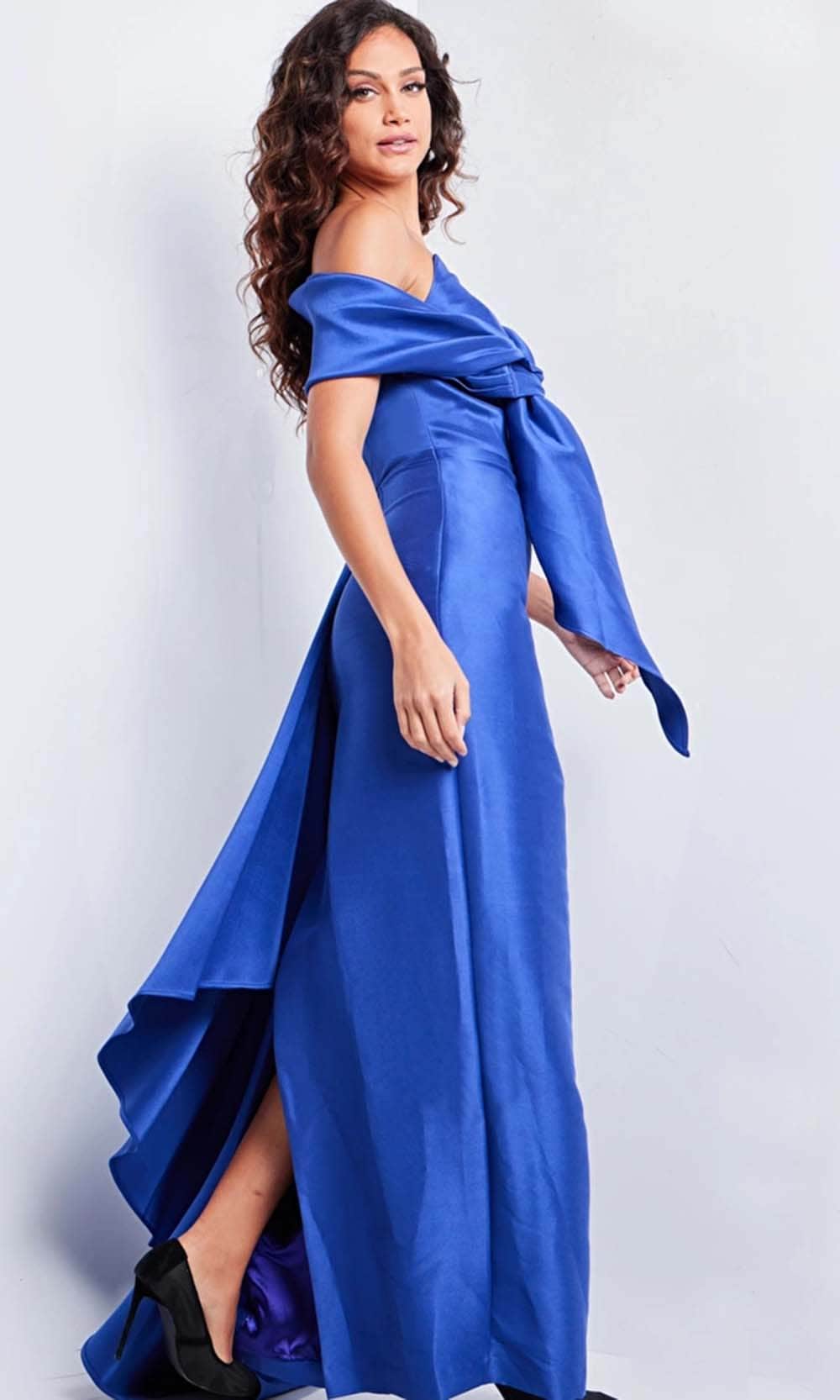 Jovani 24641 - Bow Accented Evening Dress Mother of the Bride Dresses