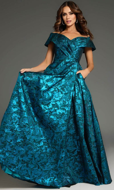 Jovani 25666 - Intricate Off-Shoulder Prom Gown Mother of the Bride Dresses