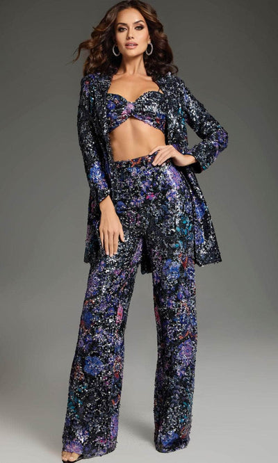 Jovani 25750 - Wide Leg Pants Two Piece Pant Suit Formal Pantsuits