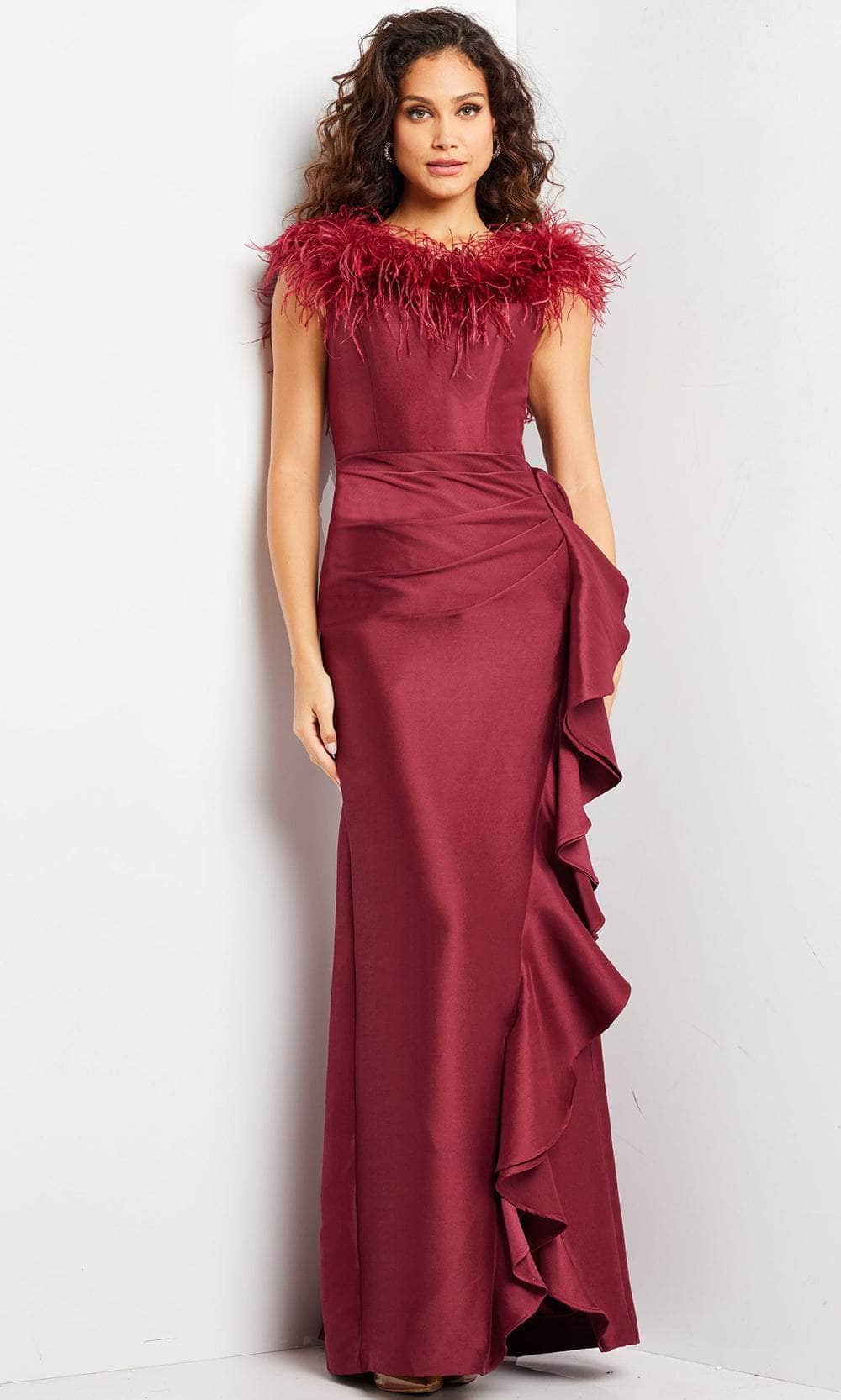 Jovani 25786 - Draped Sheath Evening Dress Evening Dresses