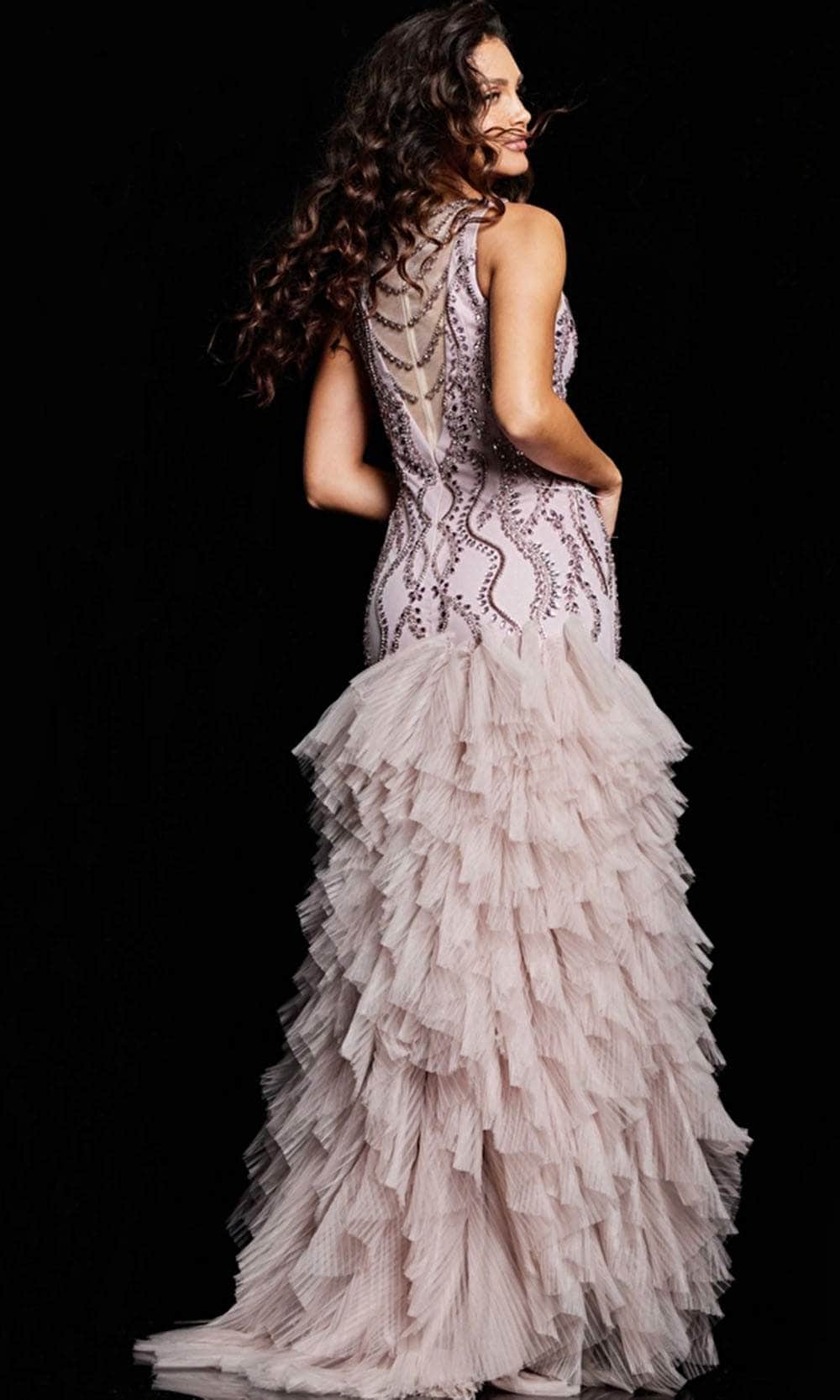 Jovani 25853 - V-Neck Mermaid Dress Prom Dresses