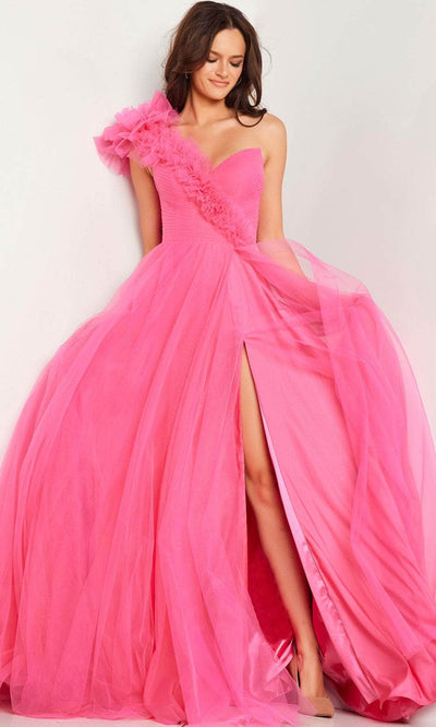 Jovani 25919 - One Shoulder Tulle Prom Dress Special Occasion Dress