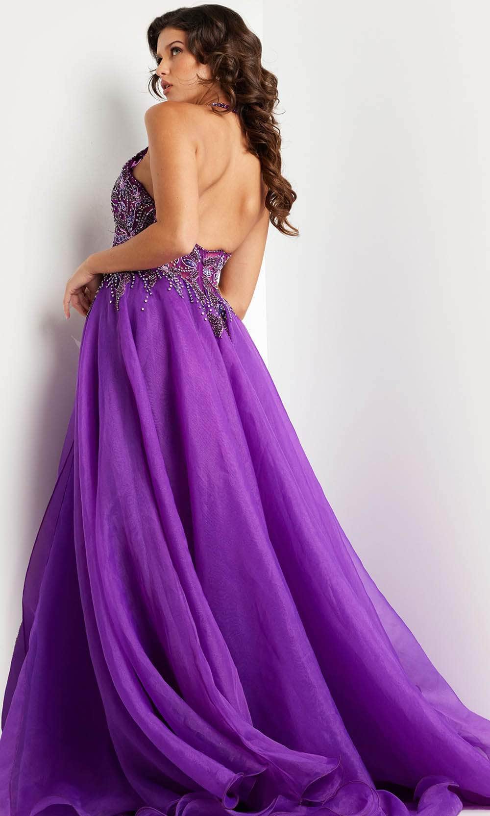 Jovani 25964 Beaded Halter Neck Prom Dress