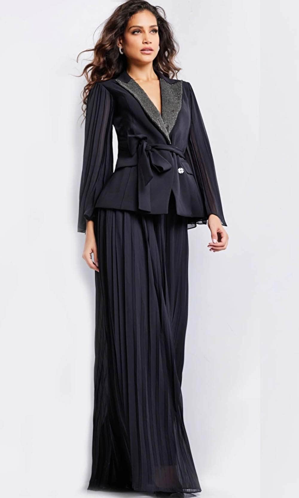 Jovani 26024 - V-Neck Blazer Evening Dress Special Occasion Dress