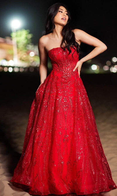 Jovani 26109 - Straight Neck Prom Ballgown Ball Gowns