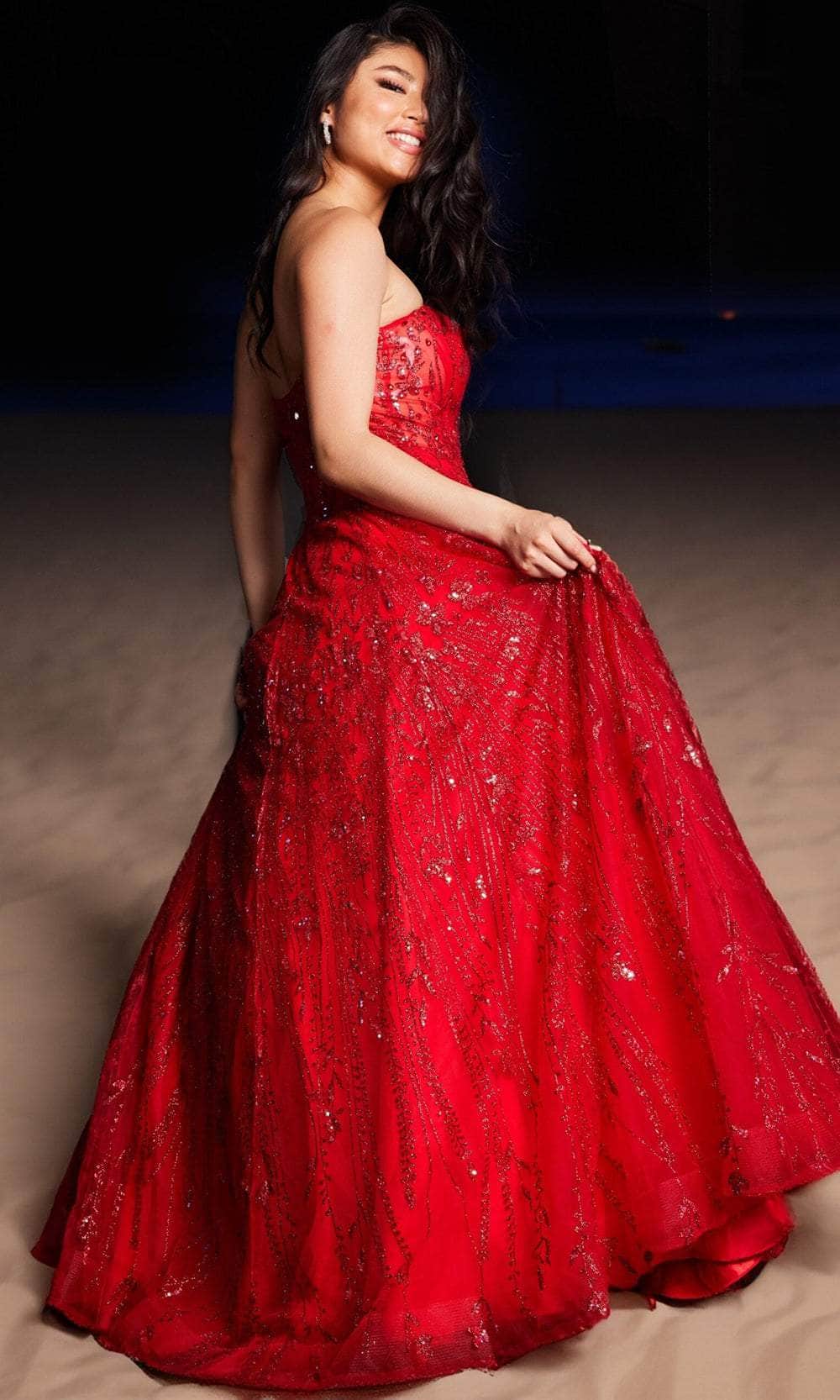 Jovani 26109 - Straight Neck Prom Ballgown Ball Gowns