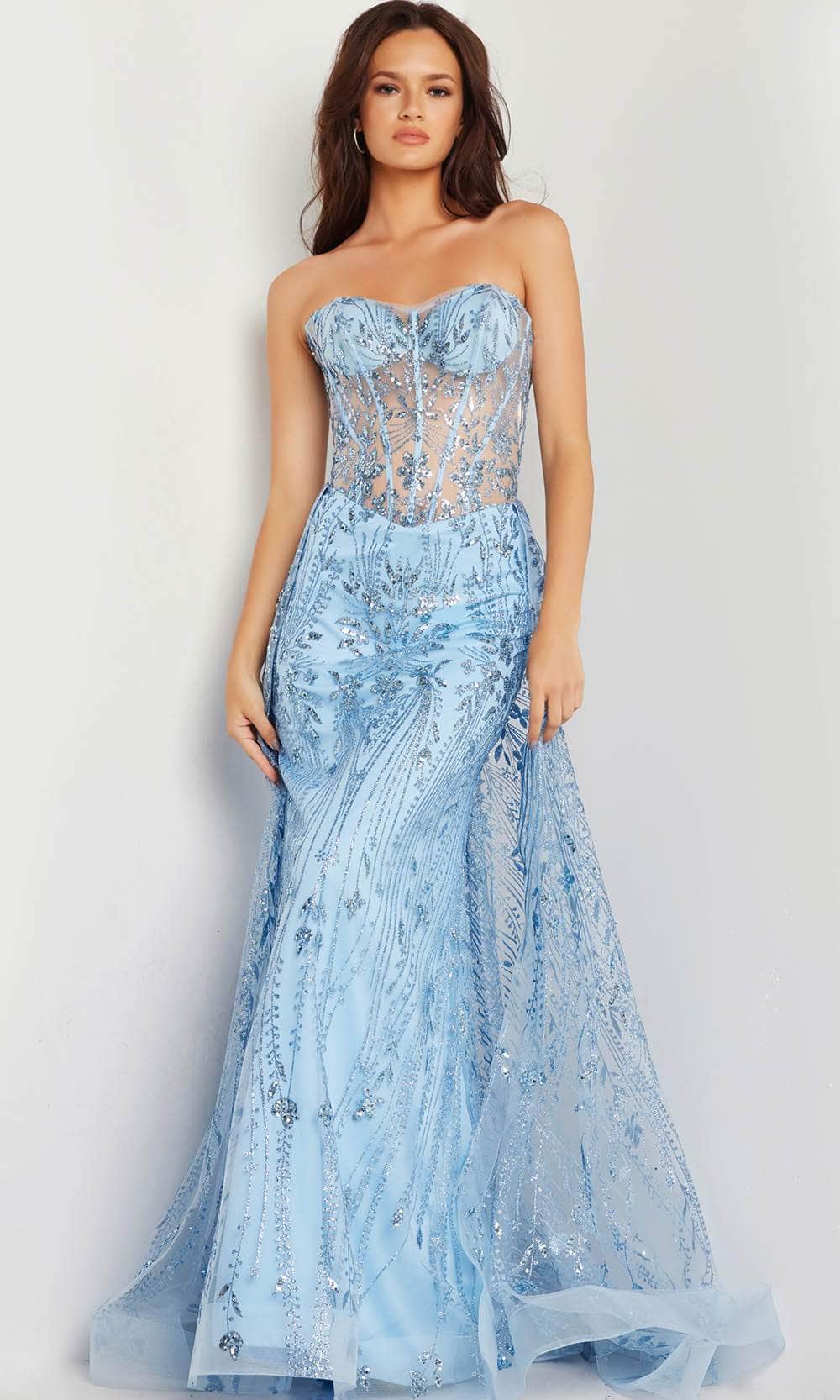 Jovani 26113 - Strapless Corset Prom Gown Pageant Dresses