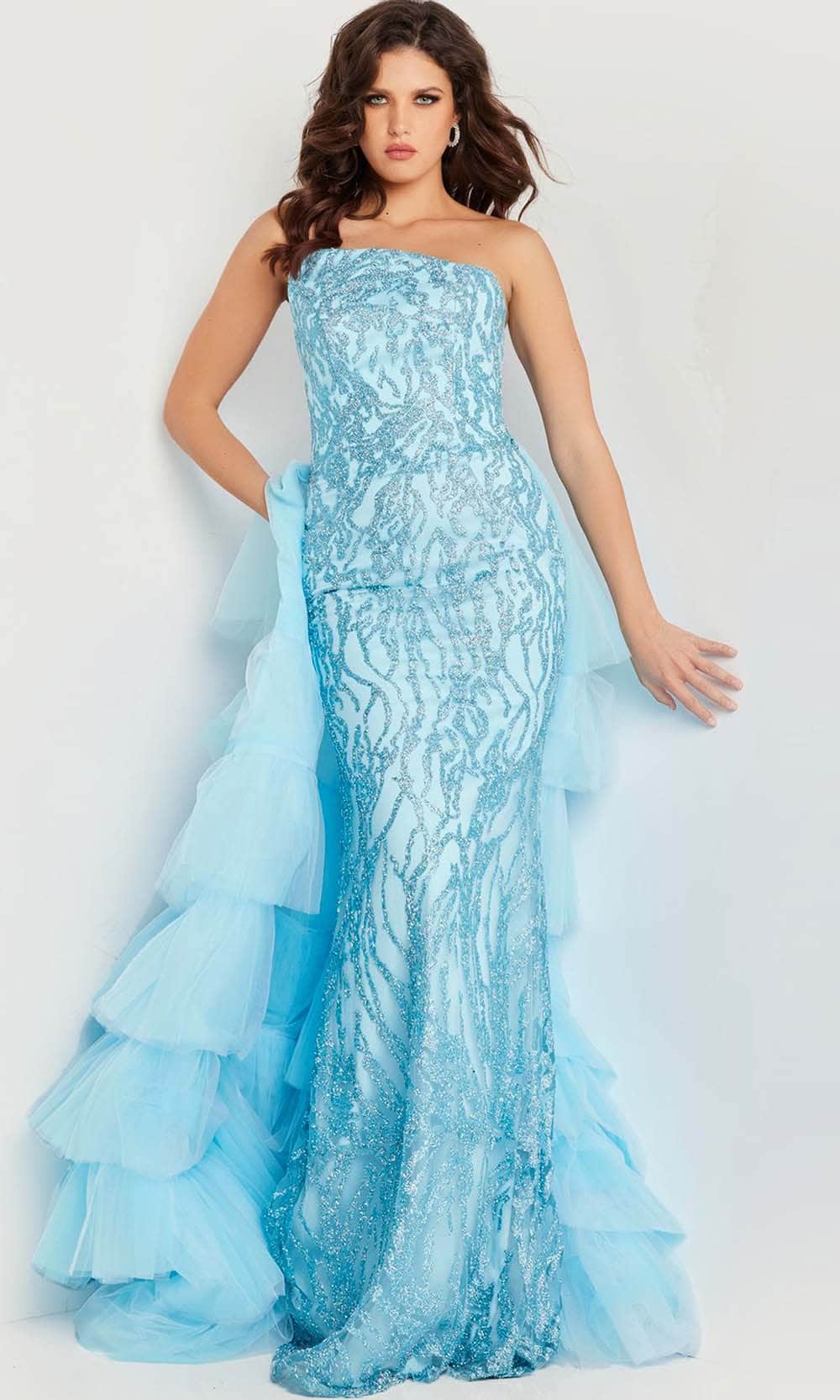 Jovani 26119 - Glitter Fitted Prom Dress Special Occasion Dress