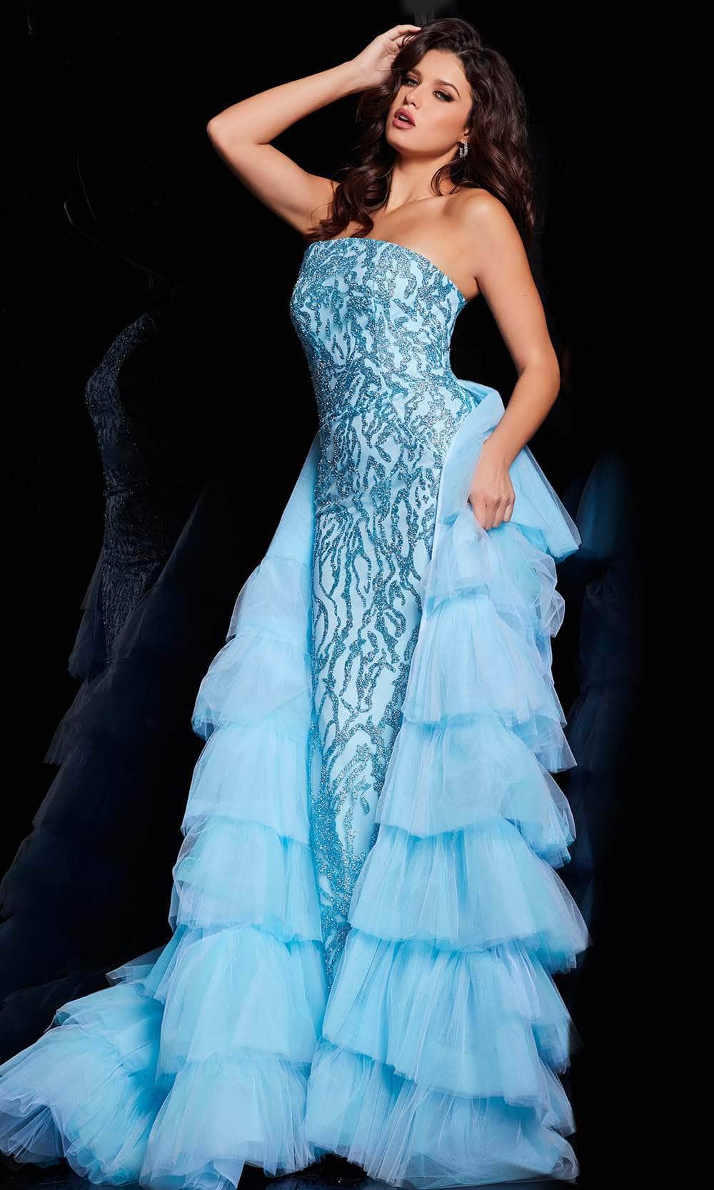 Jovani 26119 - Glitter Fitted Prom Dress Special Occasion Dress