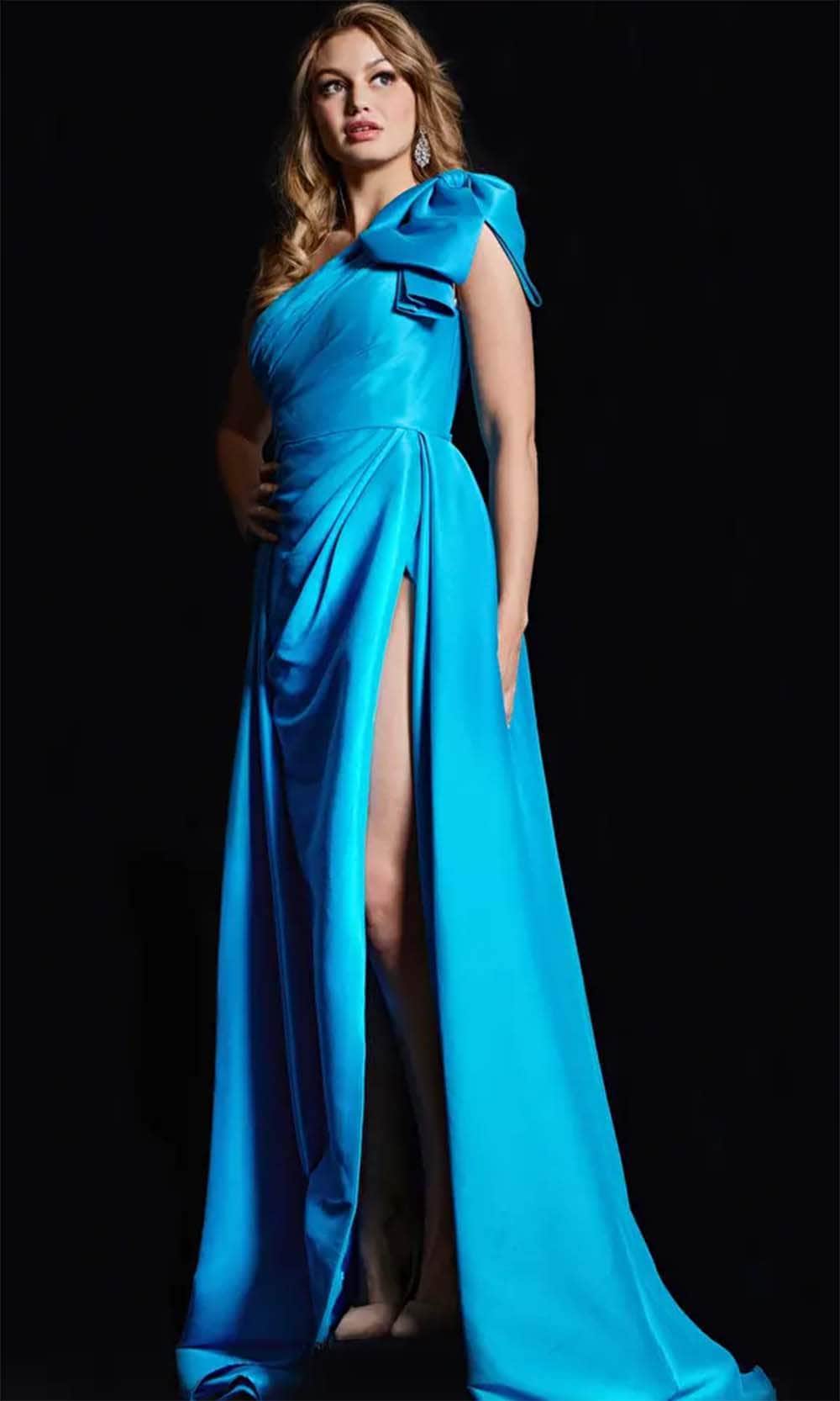 Jovani 26146 - One-Shoulder Ruched Detail Gown Prom  Dresses