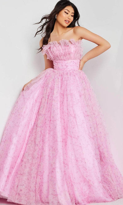 Jovani 26209 - Ruffles Ruched Prom Dress Prom Dresses