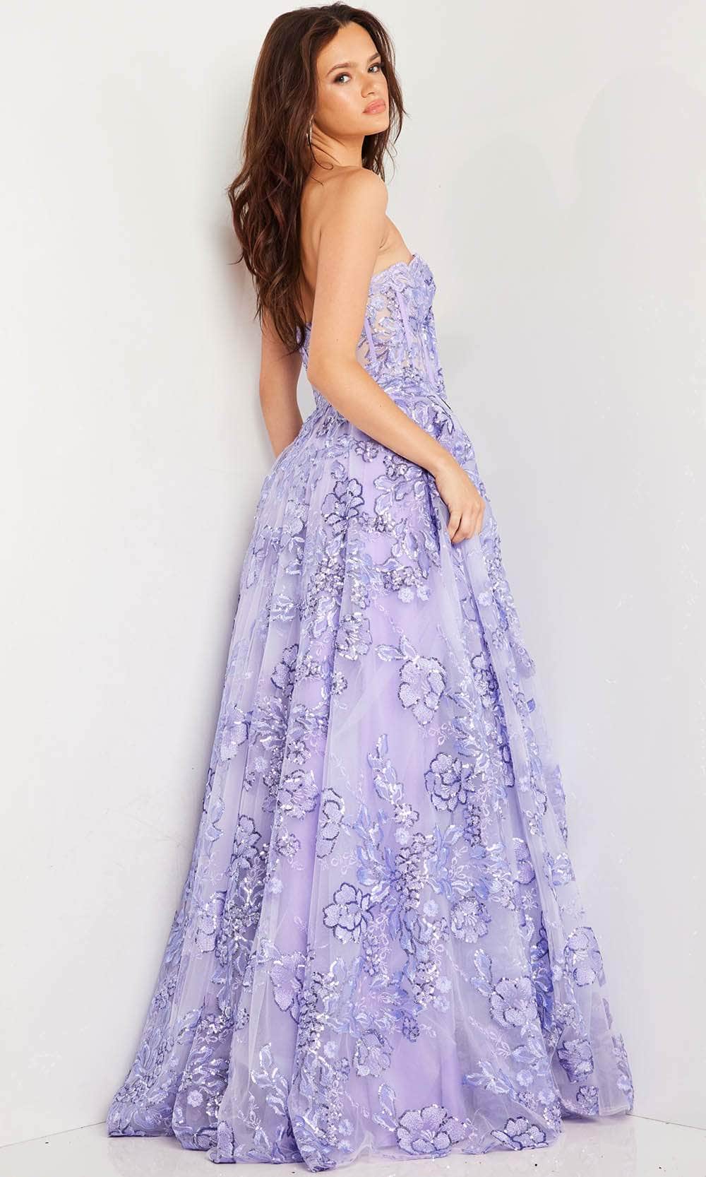 Jovani 26223 - Floral Illusion Ballgown Ball Gowns