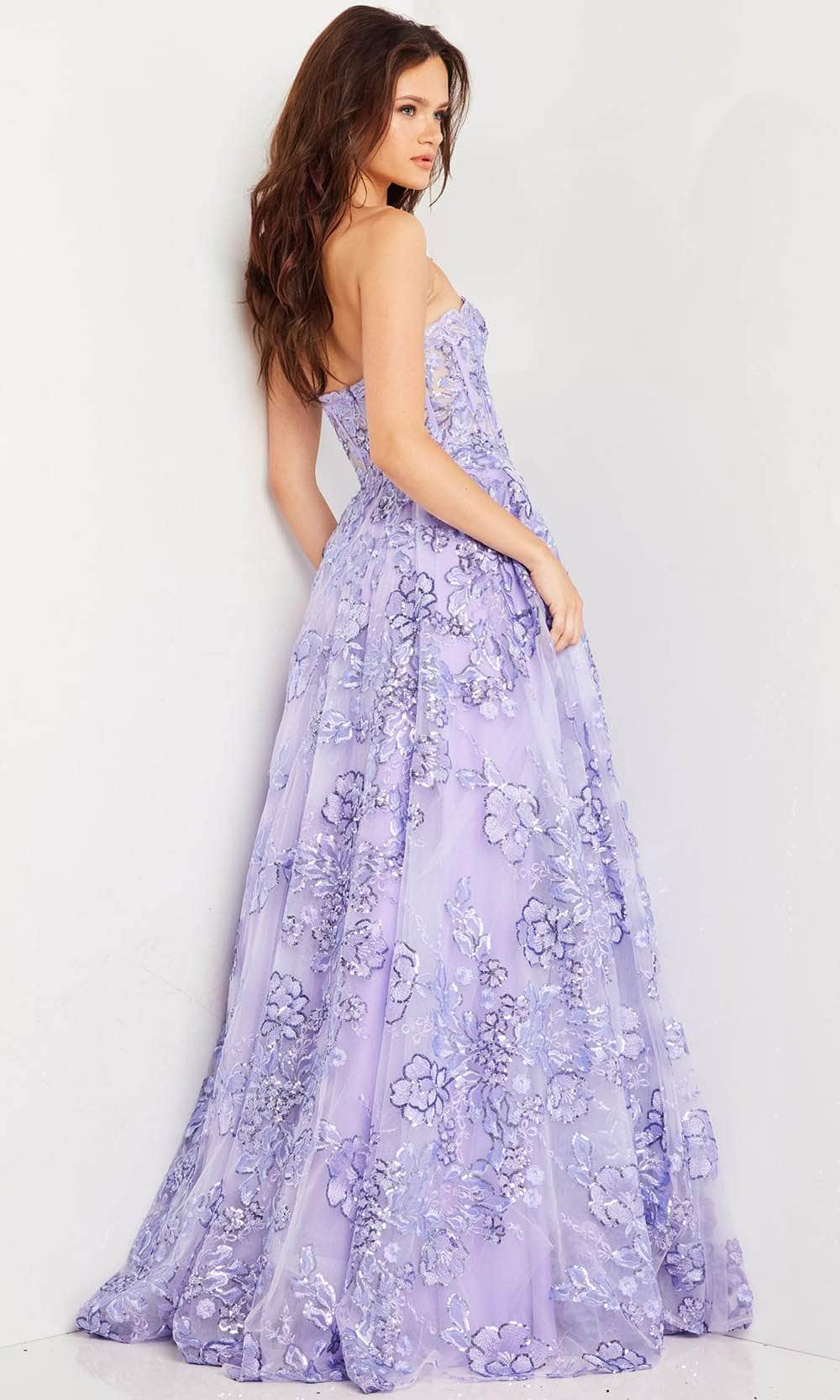 Jovani 26223 - Floral Illusion Ballgown Ball Gowns