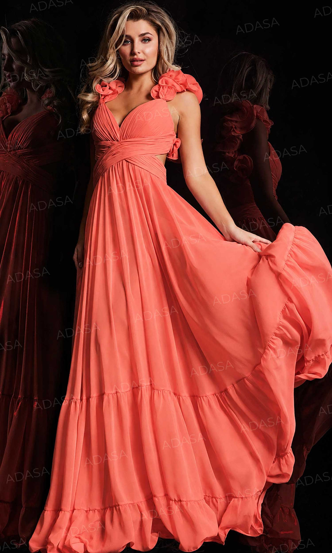 Jovani 26248 - Crisscross Bodice Prom Dress
