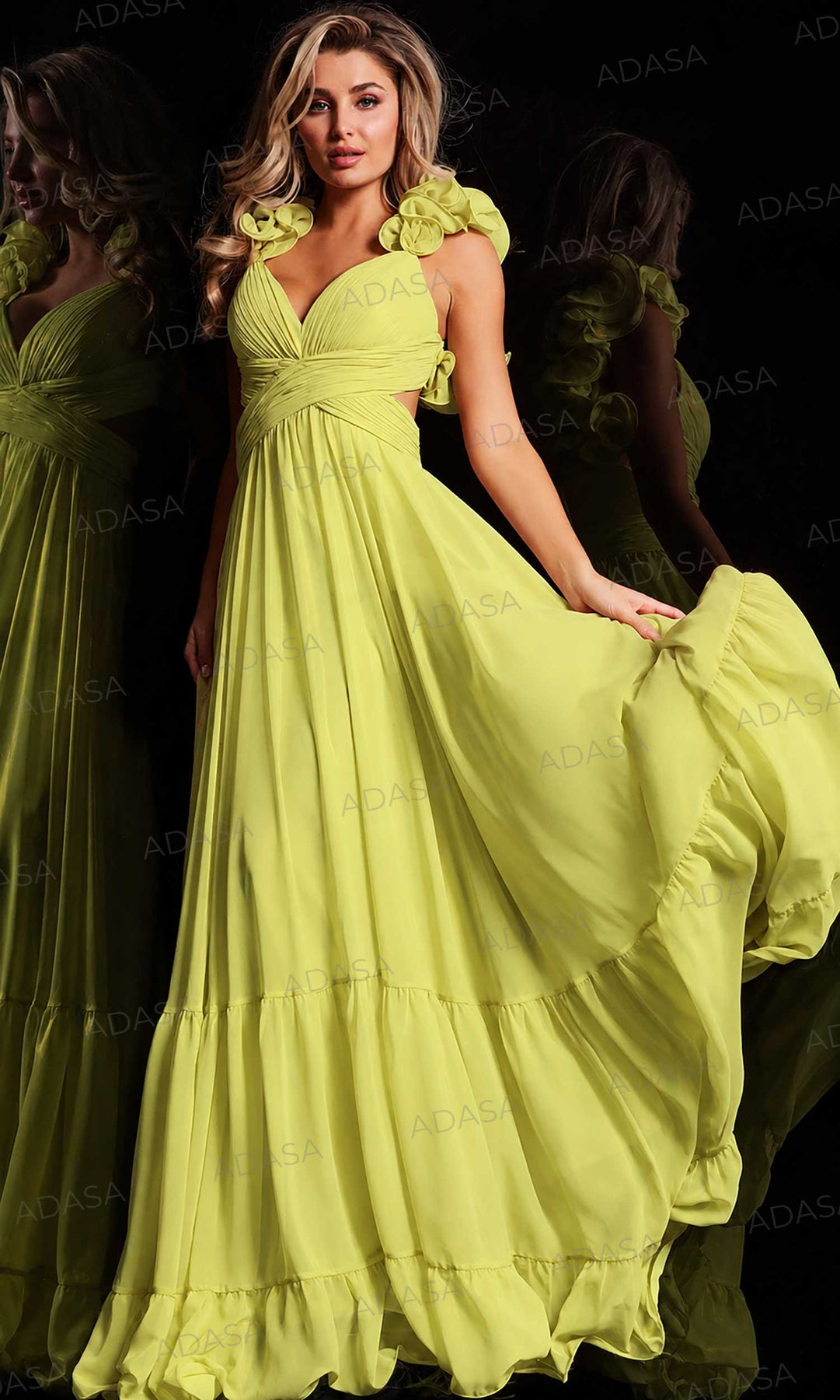 Jovani 26248 - Crisscross Bodice Prom Dress